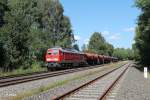 233 373-0 mit Schotterzug bei Sch�nfeld.