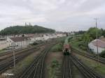 363 651-1 holte ein M�llzug in Schwandorf.