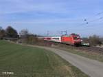 101 054-5 zieht den RE4015 nach M�nchen bei Fahlenbach.