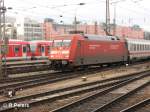101 011 erreicht M�nchen HBF mit ein IC.