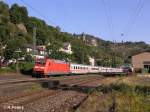 101 010-2 durchf�hrt Bacharach mit den IC 2319 M�nster – Stuttgart.