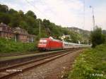101 065-1 verl�sst Bacharach mit den IC 119 M�nster – Innsbruck.