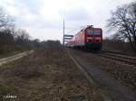 143 254-1 f�hrt mit RE 18210 Frankfurt/Oder.
