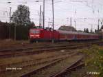143 176-6 verl�sst Eisenh�ttenstadt mit dem RB11 Cottbus.