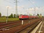 143 809-2 erreicht Berlin-Sch�nefeld mit den RE7 Lutherstadt Wittenberg.