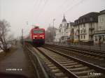 143 064-4 verl�sst R�desheim an dem Rhein mit der RB Wiesbaden.