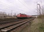 143 947-0 verl�sst Eisenh�ttenstadt mit einer RB Cottbus.