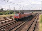 143 305-1 verl�sst Eisenh�ttenstatd mit den RB11 Cottbus.