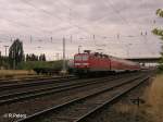 143 947-0 verl�sst Eisenh�ttenstadt mit ein RE nach Cottbus.