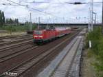 143 576-7 verl�sst eisenh�ttenstadt mit ein RB11 Cottbus.