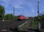 143 824-1 f�hrt mit der RB32526 nach Regensburg in Obertraubling ein.