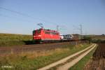151 165-8 mit gemischten G�terzug aus Seelze - M�nchen Nord bei Treuchtlingen.