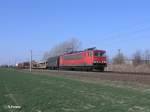 155 085-4 mit gemischten G�terzug bei Podelwitz.