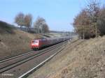 120 133-4 als RE4035 N�rnberg - M�nchen bei Fahlenbach.