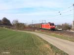 185 006-7 mit gemischten G�terzug bei Fahlenbach.