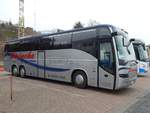 Volvo 9700 von Steincke aus Deutschland im Stadthafen Sassnitz.