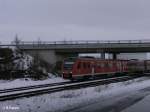 612 091 verl�sst Buchloe mit einem RE nach Immenstadt.