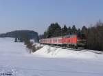 218 458-8 mit RE32715 nach Oberstdorf bei K�sers.