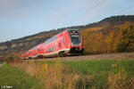 445 055 als RE54 4621 Frankfurt/Main - Bamberg bei Thüngersheim. 27.10.24