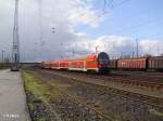Ein RB11 Frankfurt/Oder fuhr am 21.04.10 in Eisenh�ttenstadt ein.