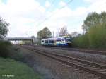 Nachschuss von VT618 als MRB80124 Wurzen – Leipzig HBF bei Borsdorf. 16.04.11
