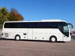 MAN Lion's Coach von Bach-Tours aus Deutschland im Stadthafen Sassnitz.