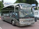 Mercedes Tourino von Schubi-Tours aus Deutschland im Stadthafen Sassnitz.