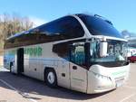 Neoplan Cityliner von Rennsteigtour aus Deutschland im Stadthafen Sasnsnitz.