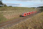 425 584-0 als S6 58802 Nürnberg nach Neustadt Aisch kurz vor Emskirchen. 29.09.24