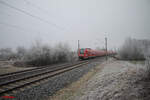 612 174 + 612 034 + 612 528 als RE7 Erfurt - Würzburg bei Waigolshausen 28.12.24