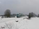 233 066 zieht bei Sch�nfeld den ALX87006 nach Hof mit 25min versp�tung.