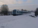 223 067 zieht bei Sch�nfeld den ALX84102 nach Hof am 28.12.10