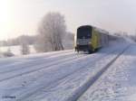 ER20 007  Stahl Th�ringen  am ALX 84102 nach Hof mit 36min versp�tung bei Sch�nfeld.