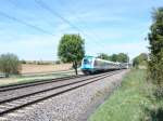 183 002 mit den ALX 354 Prag - M�nchen bei H�henberg.