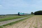 223 068 mit dem ALX84115 M�nchen - Hof mit 1 Stunde versp�tung bei Oberteich.