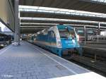 183 003 steht im M�nchner HBF mit dem Alex nach Hof bereit.