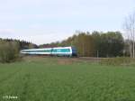 223 064 zieht bei Oberteich den ALX37987 nach M�nchen.