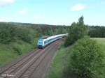 223 069 zieht bei Oberteich den ALX37979 nach M�nchen.