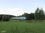 223 072 zieht bei Oberteich den ALX37987 nach M�nchen.