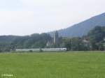 223 067 zieht bei Stein im Allg�u den ALX38707+39957 M�nchen.
