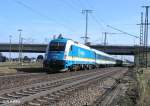 183 002 f�hrt als ALX37980 nach Hof in Regensburg ein.