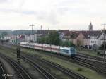223 062 verl�sst Schwandorf mit dem ALX357 nach Prag.