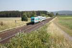 223 061 mit dem RE2 ALX 79860 Hof - M�nchen bei Neudes.