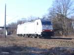 E186 140 solo bei Eisenh�ttenstadt.
