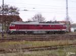 Noch ein Bild von der Seite von 232 158-6 in Eisenh�ttenstadt.