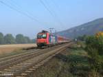 482 006-4 zieht bei Th�ngersheim ein Sonderzug zum Oktoberfest nach M�nchen.