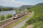 407 hat Lochr am Rhein als RB10 25015 Neuwied - Wiesbaden verlassen.