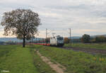 193 815 Überführt eine Leine Nagelneue Wascosa Coiltransportwagen 41`Sgmmns bei Retzbach-Zellingen.