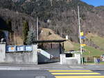 (259'302) - PostAuto-Haltestelle am 13. Februar 2024 in Melchtal, Dorf