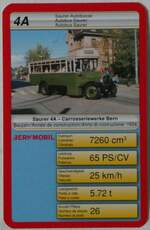 Thun/773741/234492---quartett-spielkarte-mit-svb-bern (234'492) - Quartett-Spielkarte mit SVB Bern Nr. 5 am 12. April 2022 in Thun